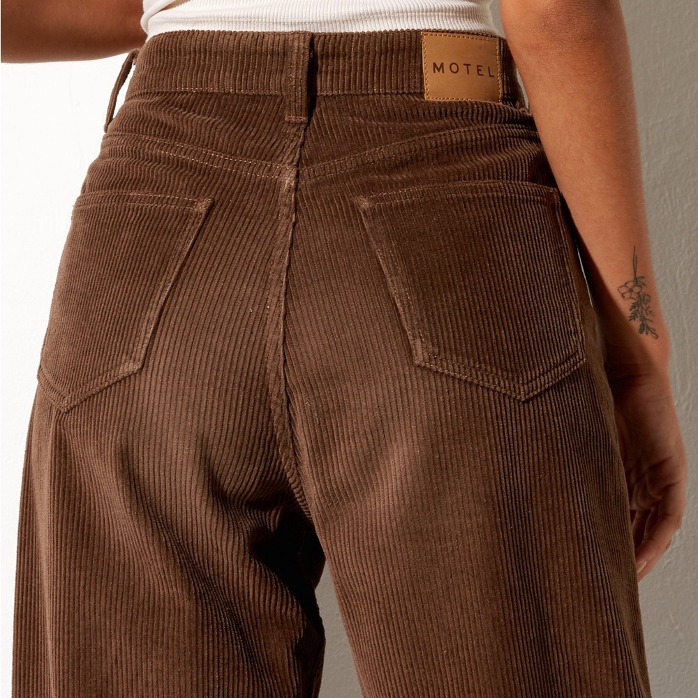 Motel Rocks dark brown parallel corduroy jeans/pants - Picture 12 of 12